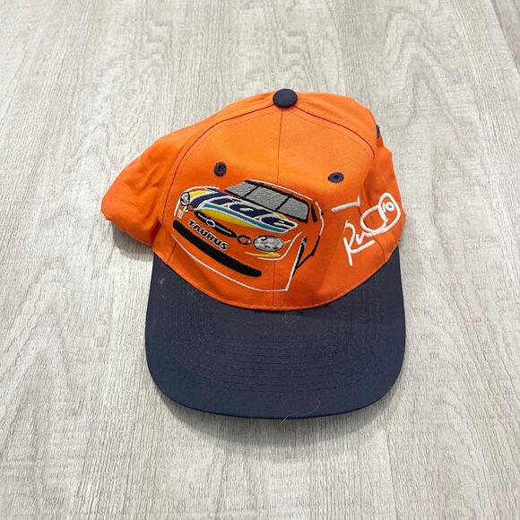 Vintage Ricky Rudd Nascar Racing Tide Baseball Hat Orange 90s Cars Sports - Picture 1 of 5